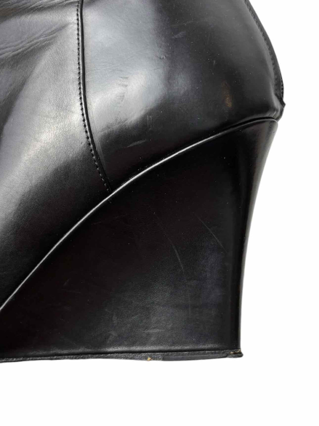 Jimmy Choo Size 38.5 Leather Wedge Ankle Boots