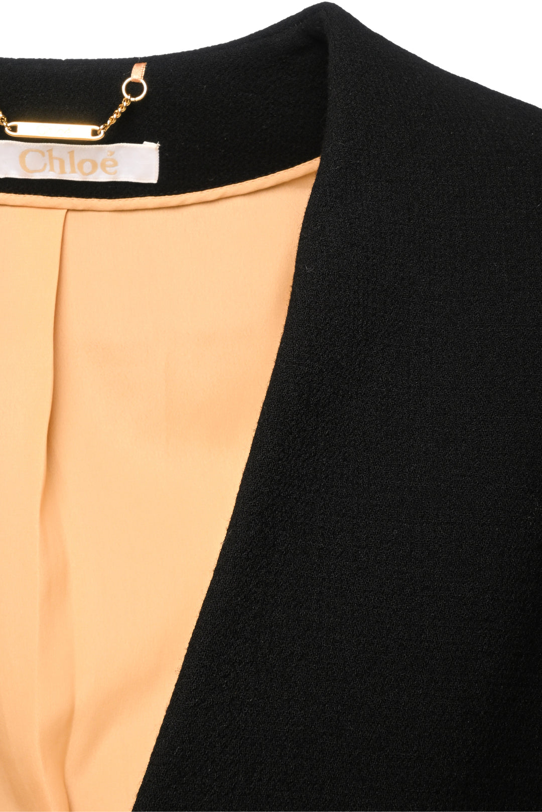 Chloe Size 4 Collarless Short Blazer