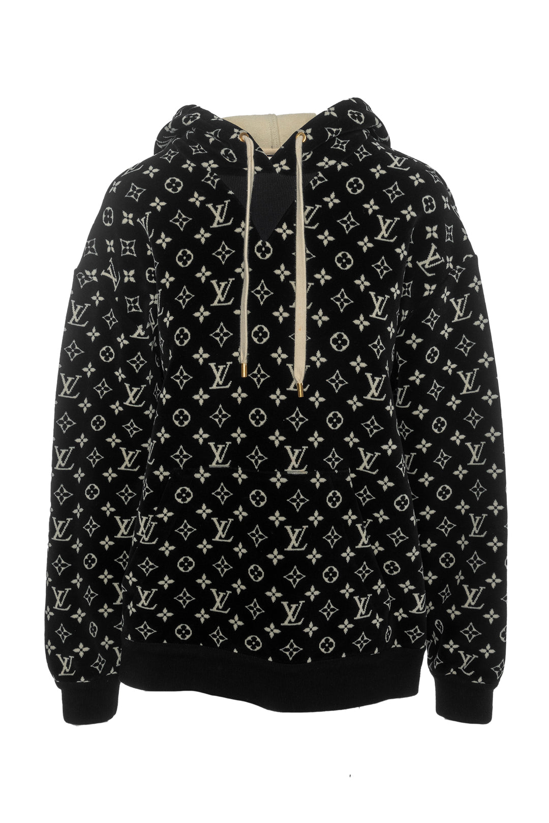 Louis Vuitton Size M Monogram Toweling Hoodie Sweatshirt