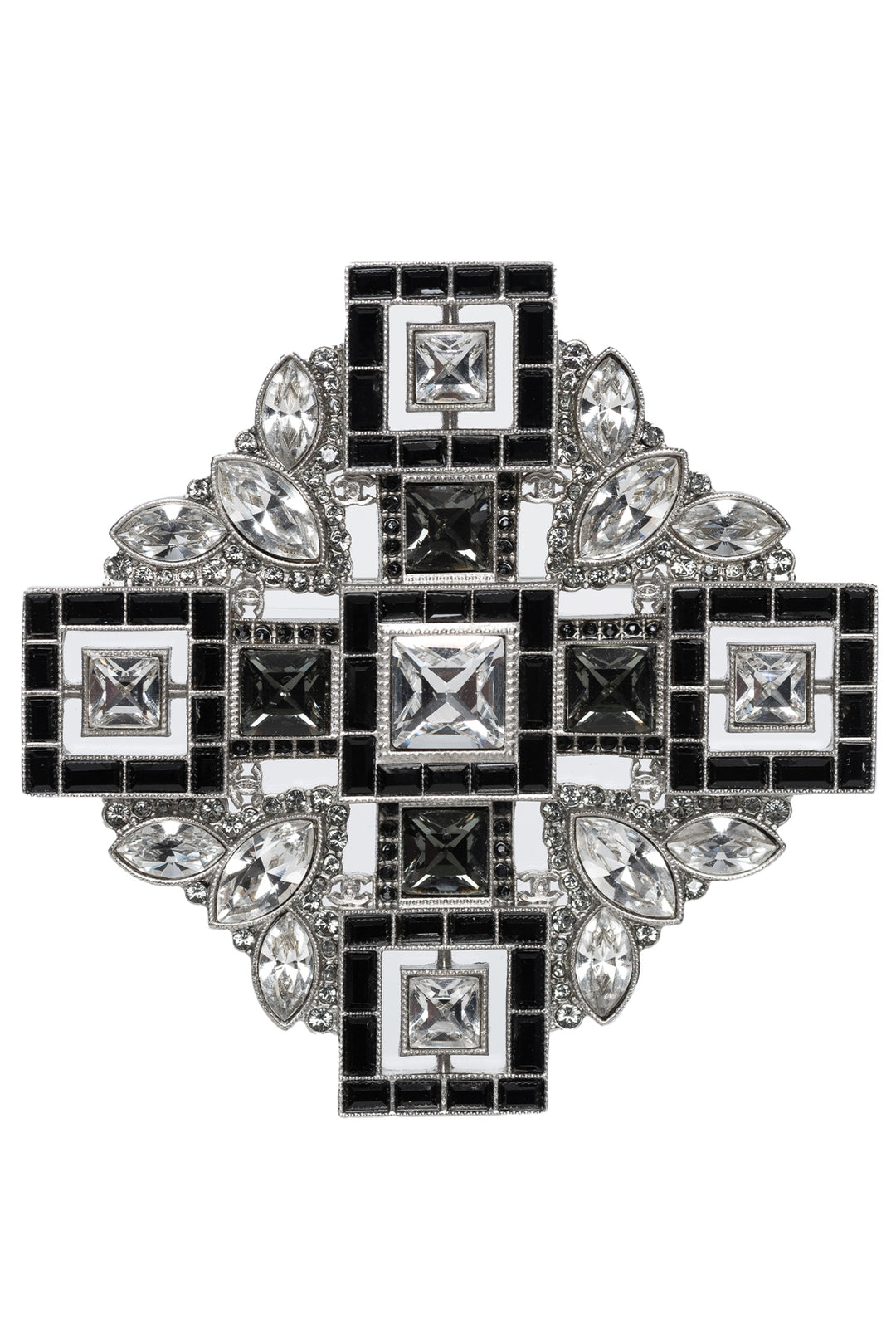 Chanel 2015 Strass Cross Brooch