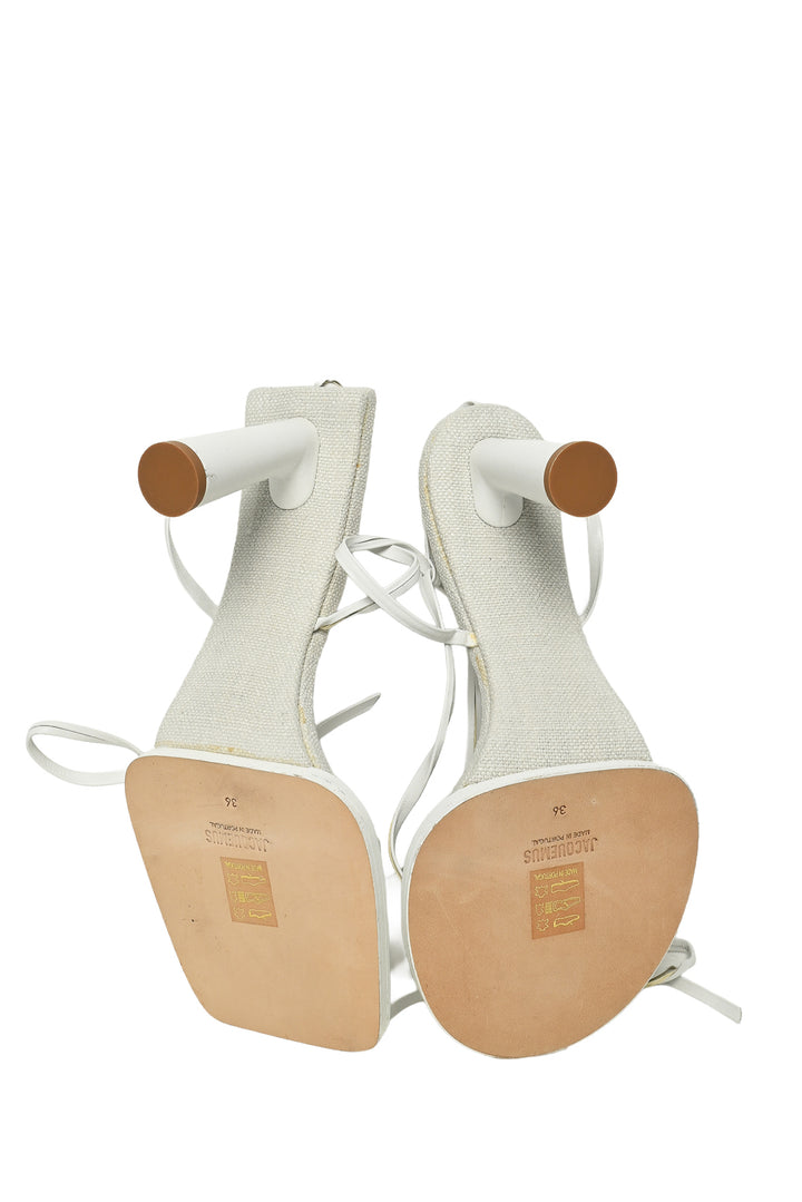 Jacquemus Size 36 Le Carres Rond Heeled Sandals