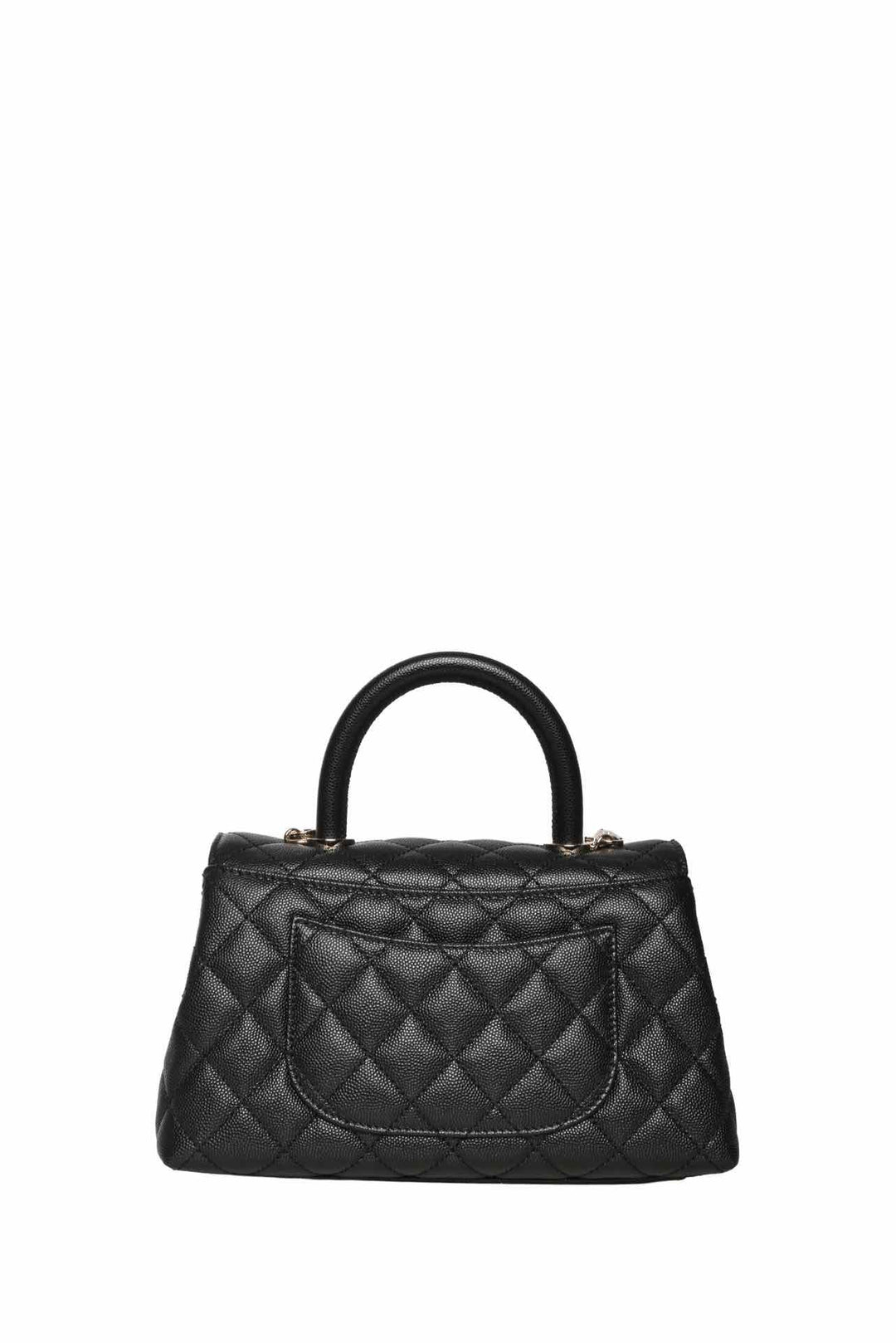 Chanel 2025 Small Quilted Caviar Coco Handle Bag