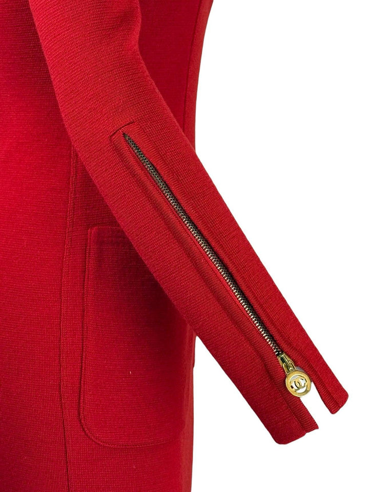 Vintage Chanel 1994 Size 38 Wool Dress