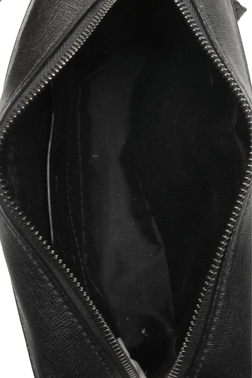 Off White Diagonal Binder Clip Crossbody