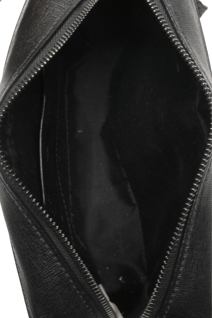 Off White Diagonal Binder Clip Crossbody