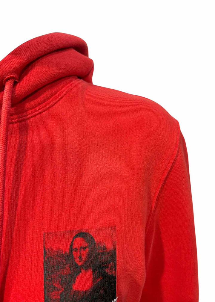 Off-White Size XXS Mona Lisa Graphic Hooded Sweatshirt