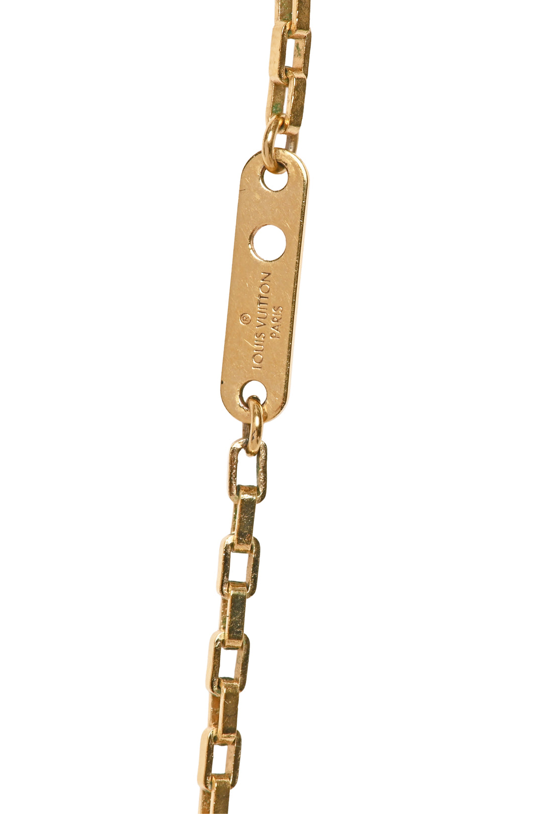 Louis Vuitton Collier Damier White Necklace