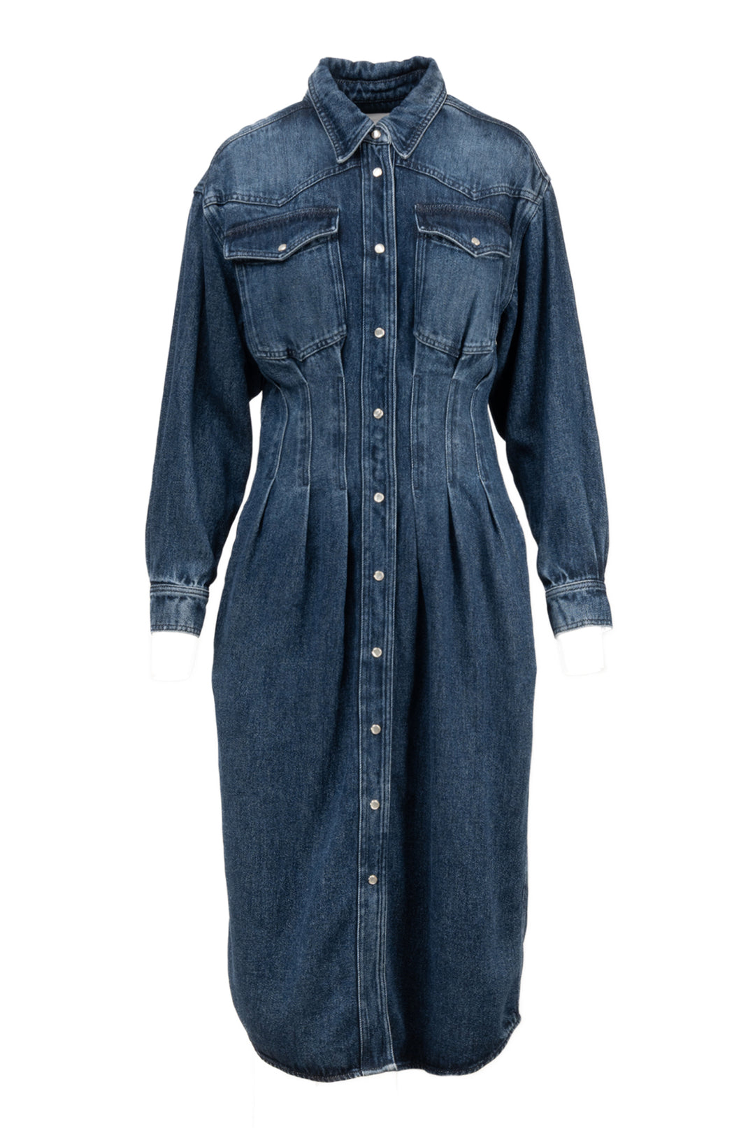 Marant Etoile Tomia Denim Midi Dress