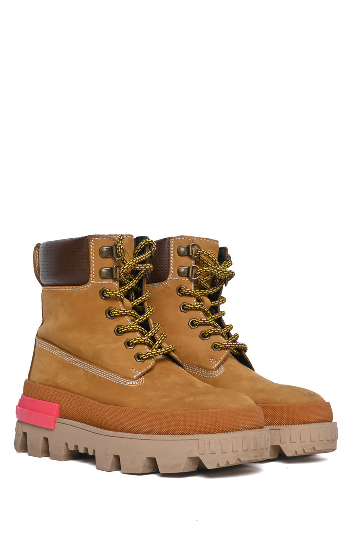 Moncler Size 35 Mon Corp Lace-up Boots
