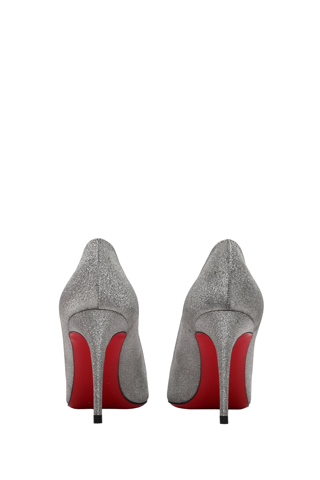 Louboutin Size 36 Kate 85 Silver Sparkle Pumps