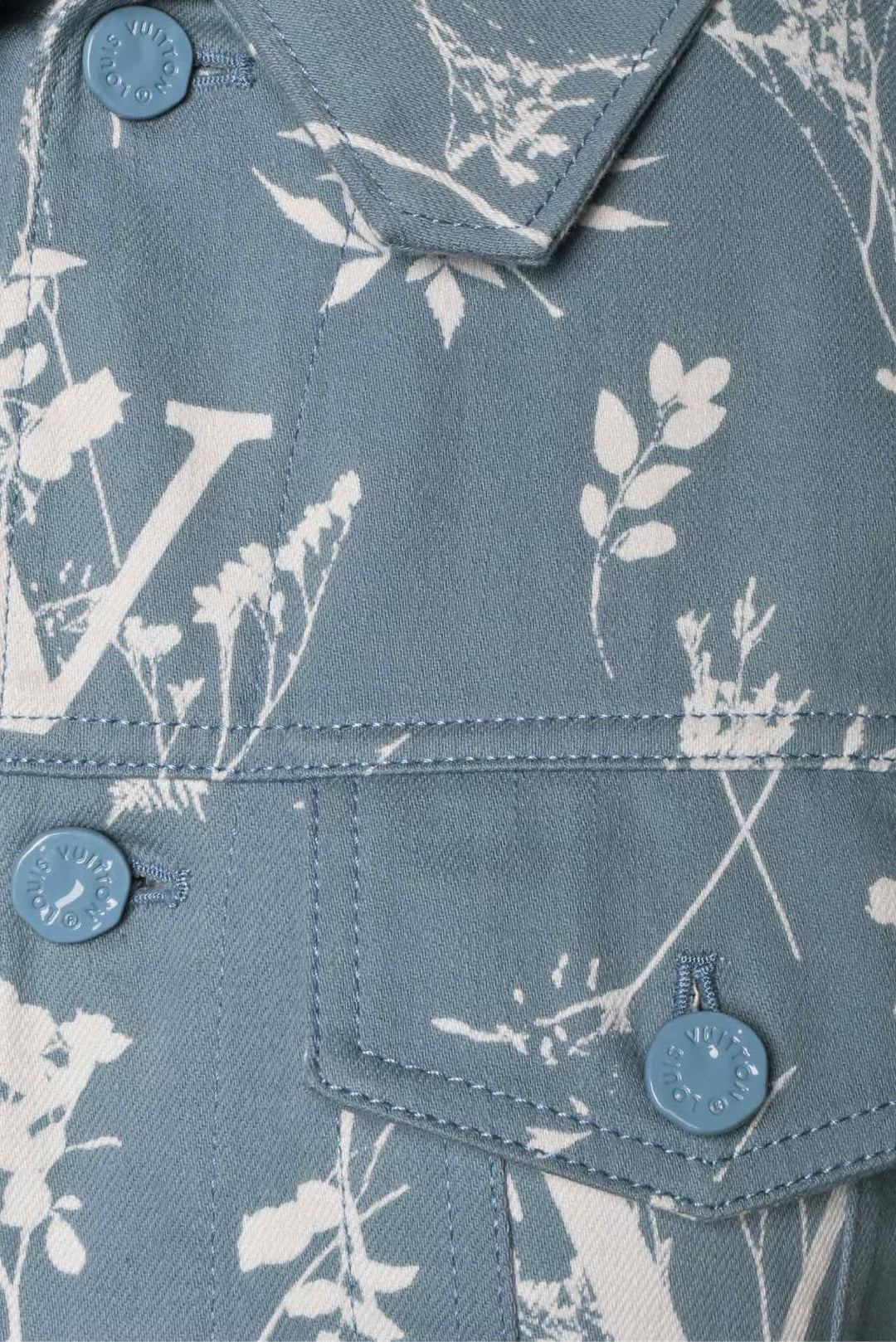 Louis Vuitton Size 34 Men's DNA Leaf Denim Jacket
