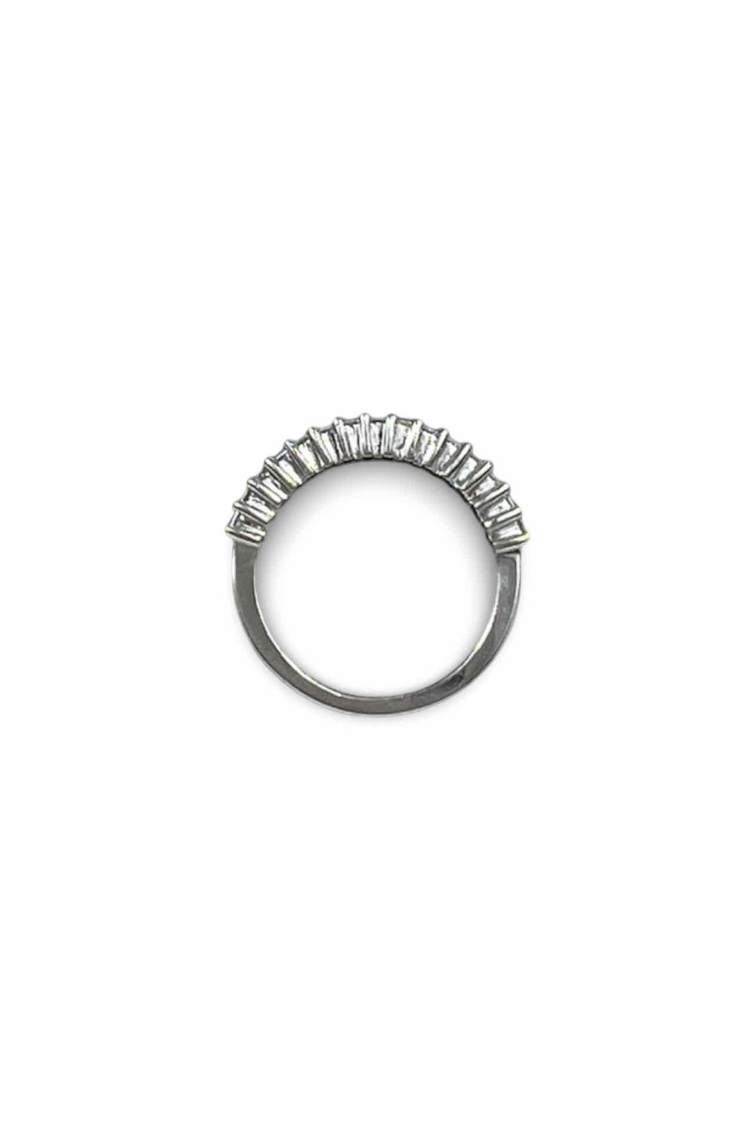 Baguette Half Eternity Band Size 7.75 Ring