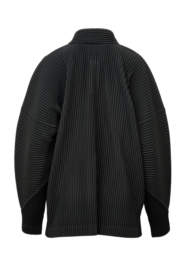 Issey Miyake Size 3 Men's Pleated Shirt Long Sleeve Polo