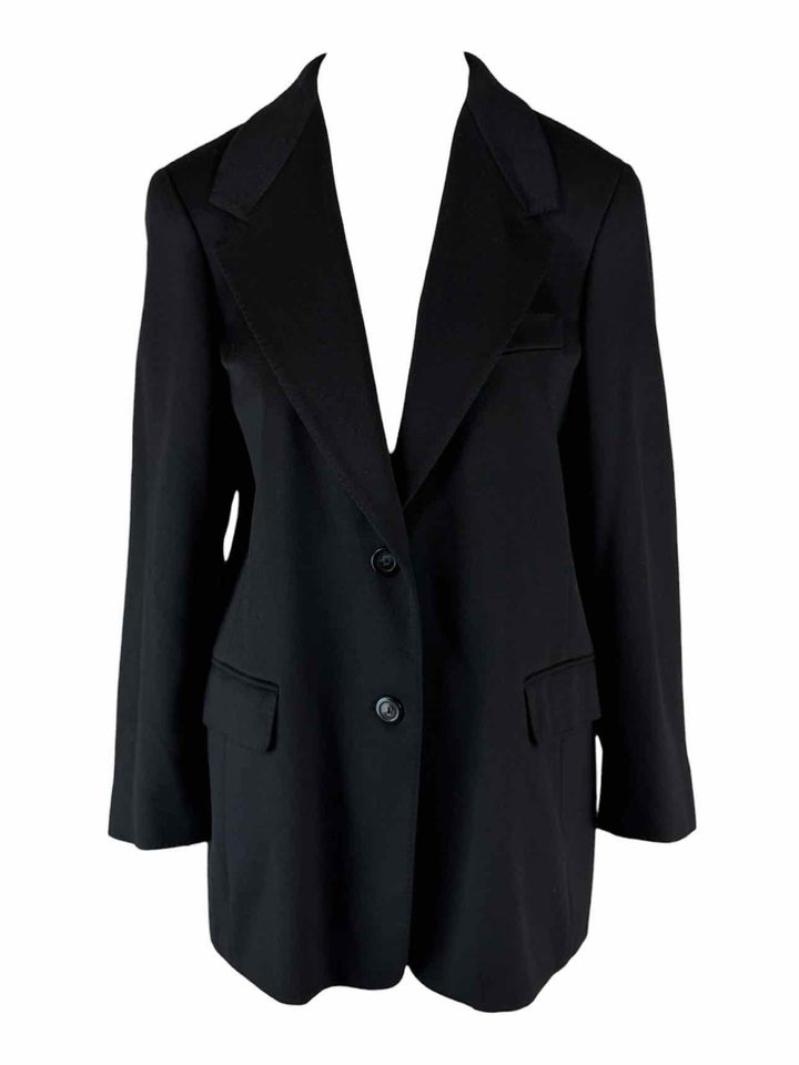 Max Mara Size 14 Cashmere Single Breasted Blazer