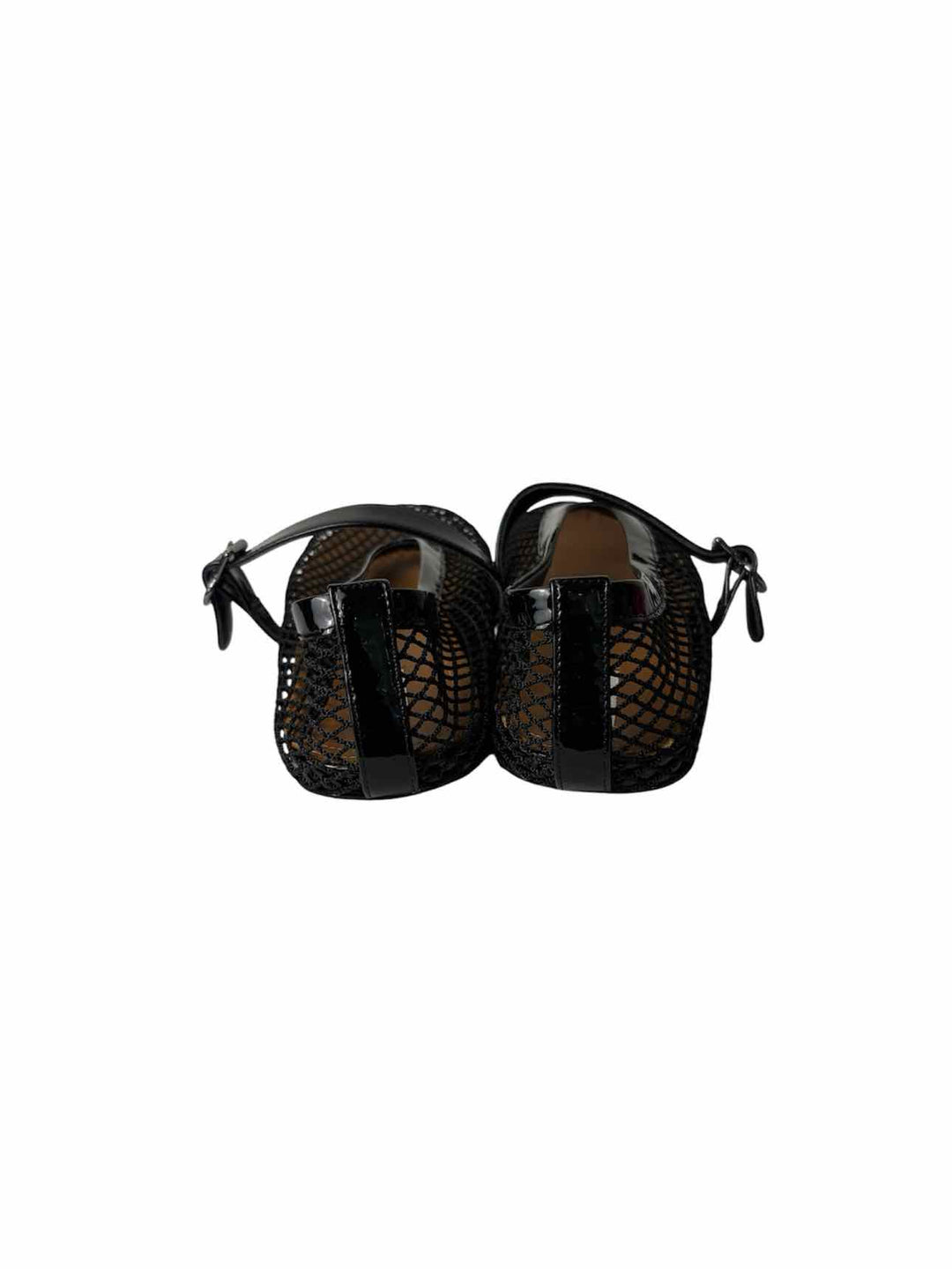 Alaia Size 40 Black Fishnet Ballerina Flats
