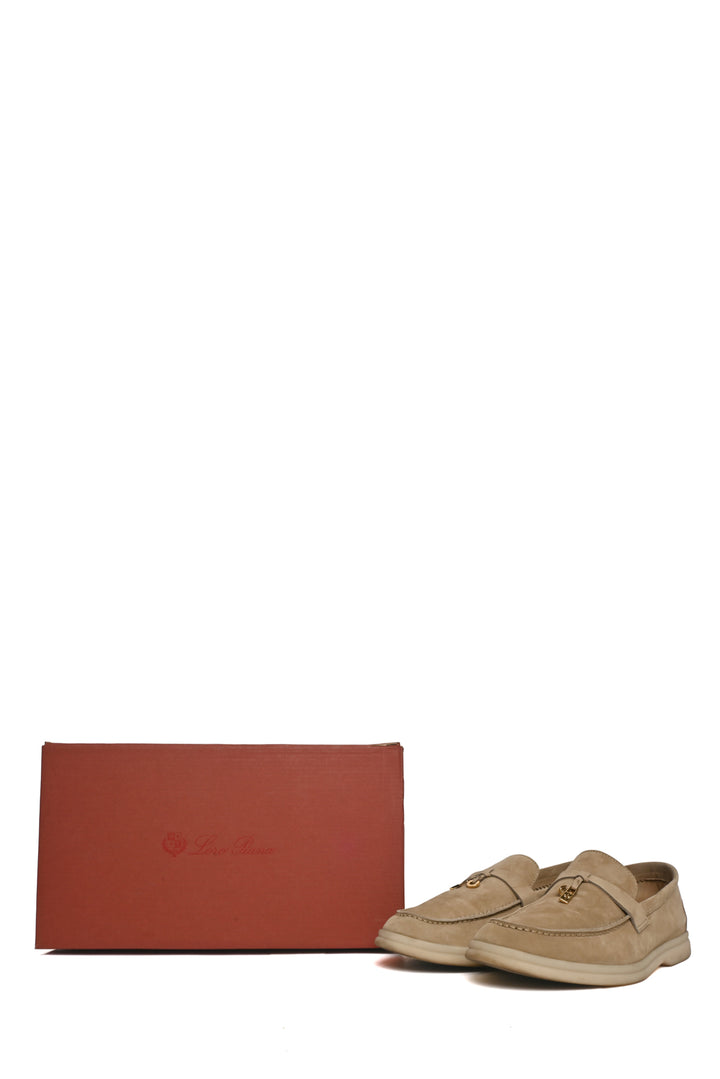 Loro Piana Size 37.5 Summer Charms Walk Loafers