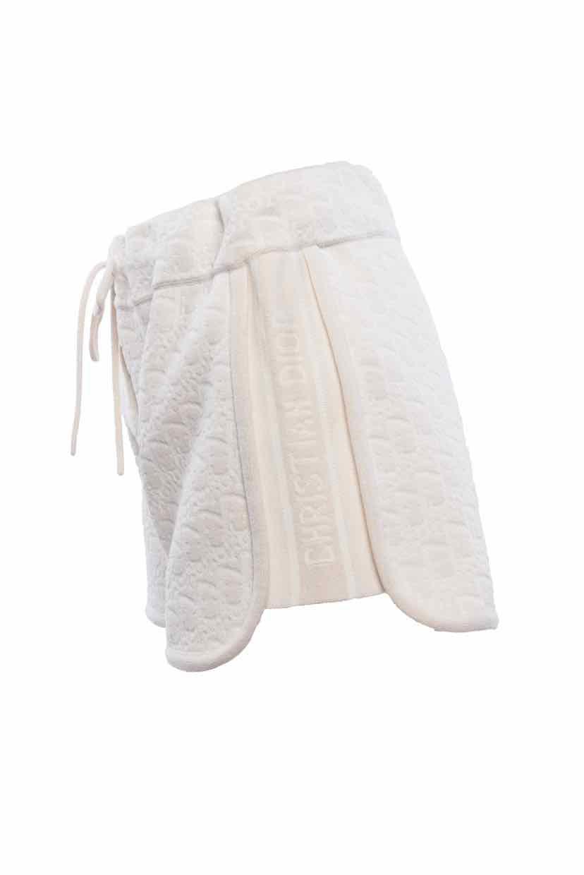 Christian Dior Size 6 Cashmere Blend Oblique Jacquard Knit Shorts