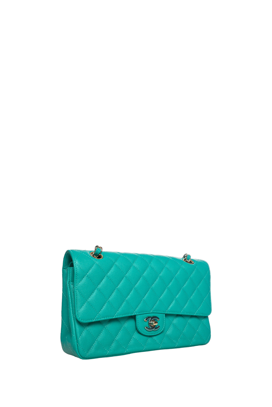 Chanel 2016-2017 Medium Caviar Quilted Classic Double Flap Shoulder Bag