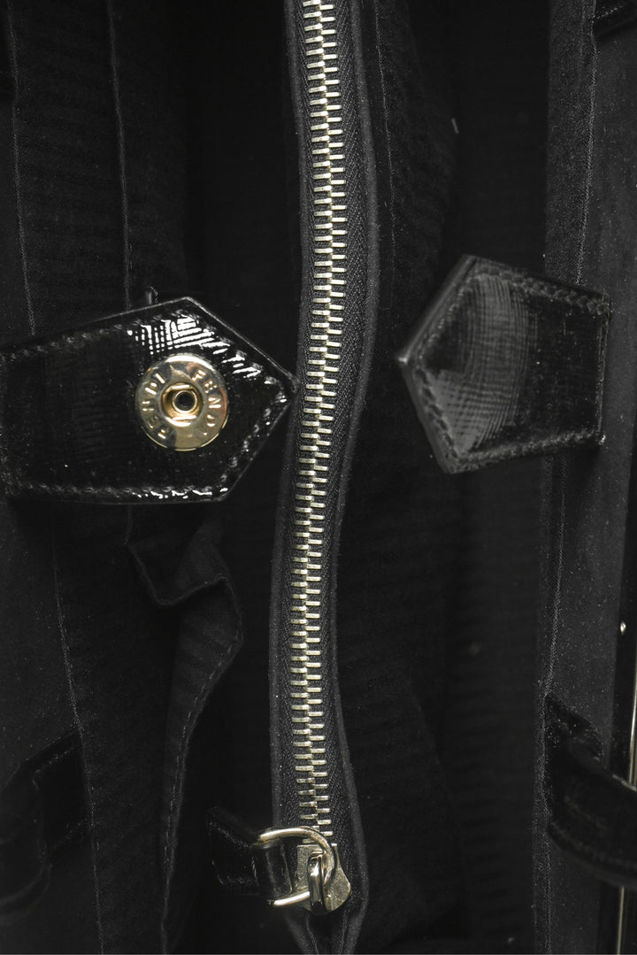 Fendi Vitello Patent Medium 2Jours Elite Tote