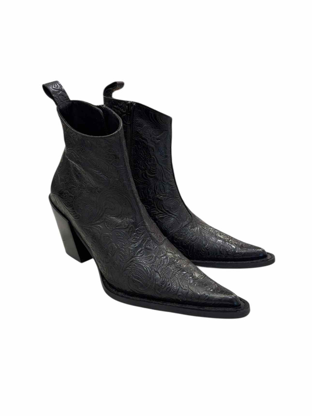 Fluevog Size 7 Western Punk Joan Asymmetrical Ankle Boots