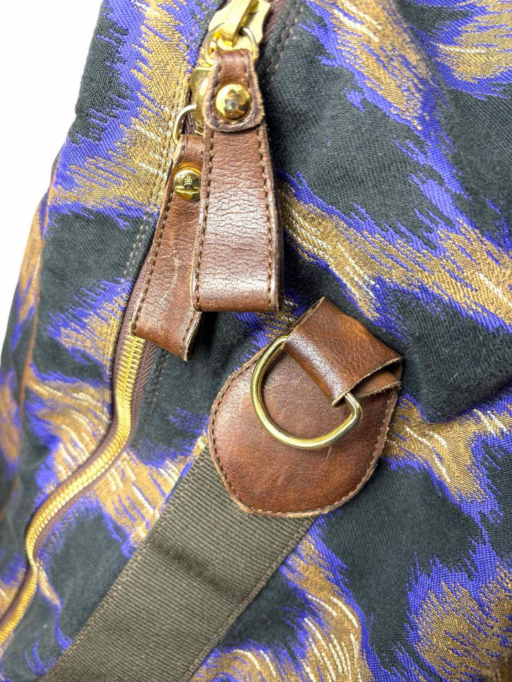 Vivienne Westwood Animal Print Canvas Large Duffle Bags