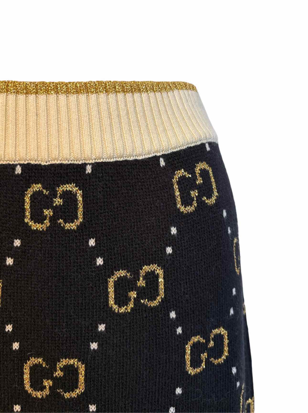 Gucci Size M GG Monogram Knit Skirt