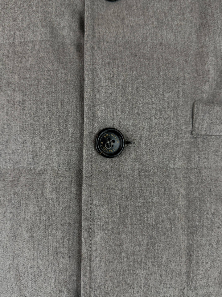 Brunello Cucinelli Size XXL Men's Wool, Silk & Cashmere Quilted Padded Vest