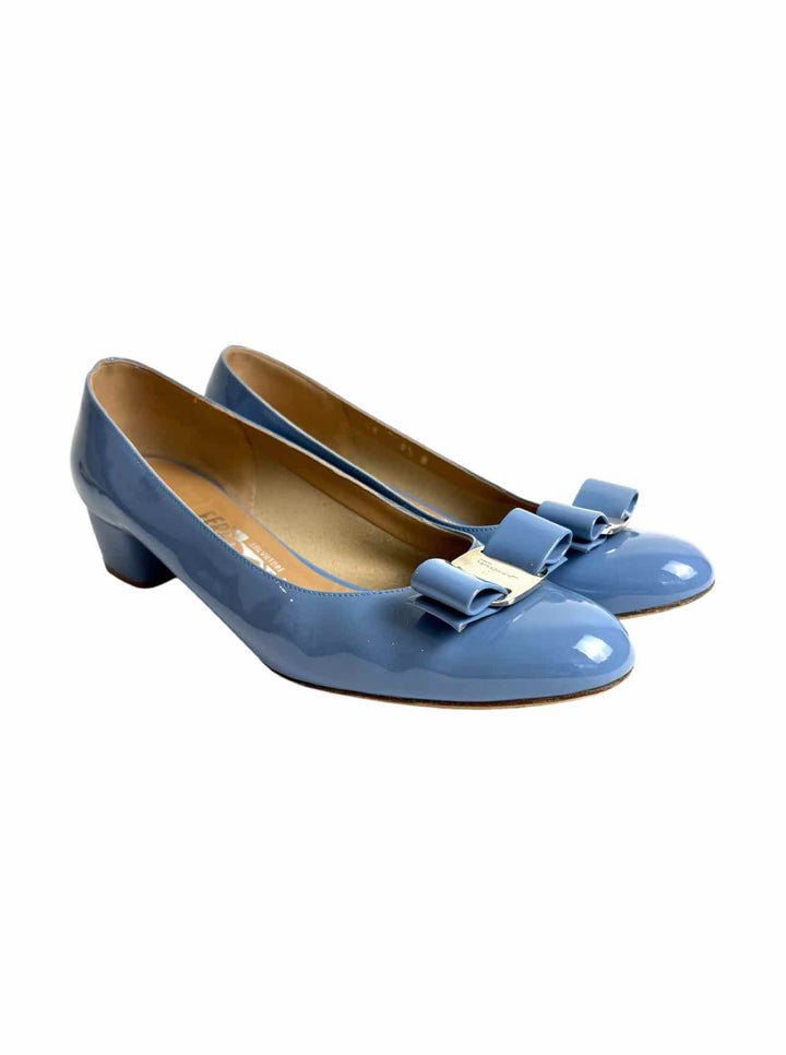 Ferragamo Size 8.5 Patent Pumps