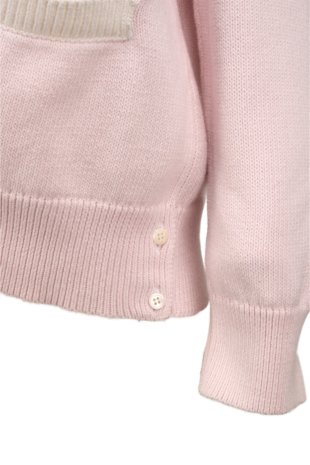 Thom Browne Size 4 Flower Icon 4 Bar V Neck Cardigan