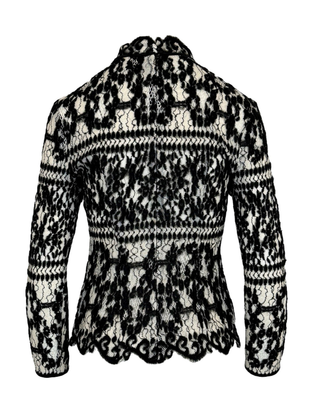 Erdem Size S Mock Neck Lace Long Sleeve Tops
