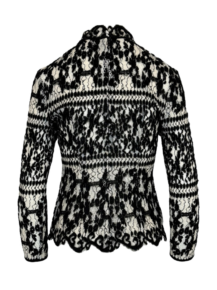 Erdem Size S Mock Neck Lace Long Sleeve Tops