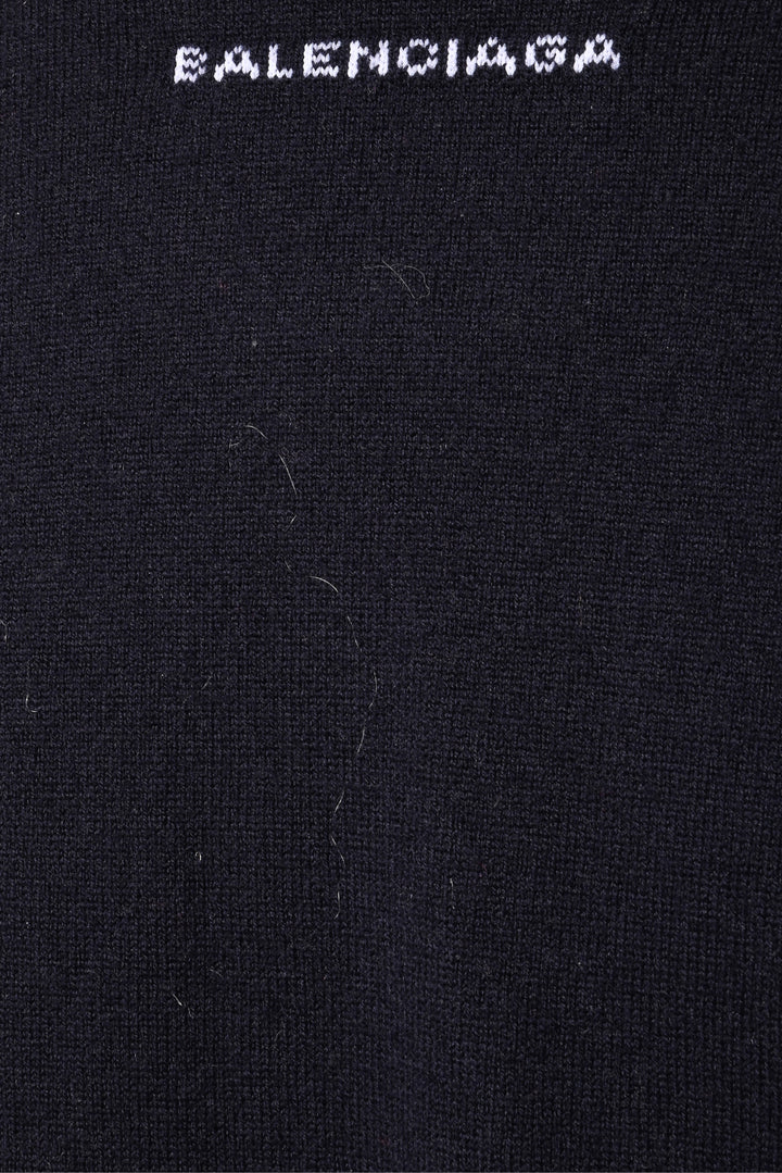 Balenciaga Size 34 2017 Wool Back Logo Sweater