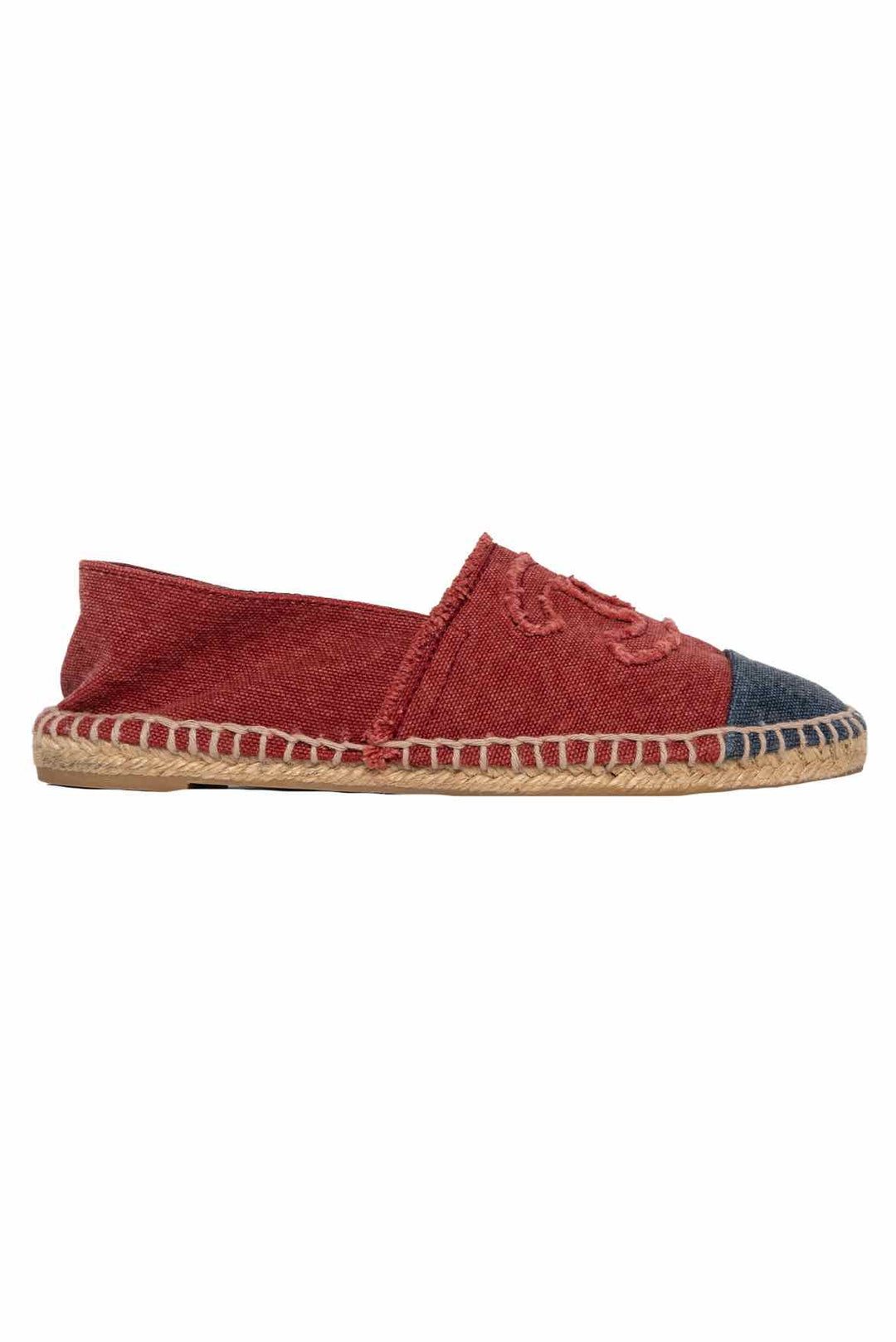 Chanel Size 36 Canvas CC Logo Espadrilles Flats