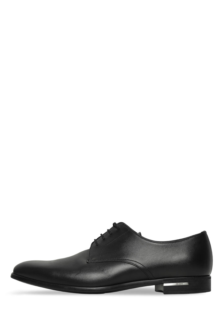 Mens Shoe Size 7.5 Prada Men's Calf Leather Lace-Up Oxford Shoes