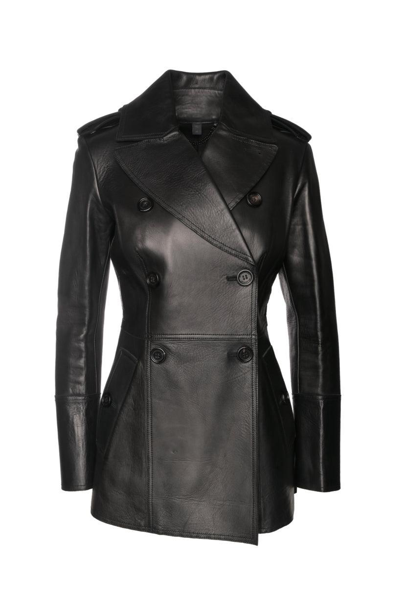 Burberry Prorsum Size 40 Lamb Leather Coat