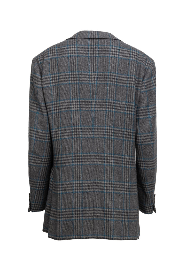 Ermenegildo Zegna Size 40 Men's Cashmere Check Single Breasted Blazer