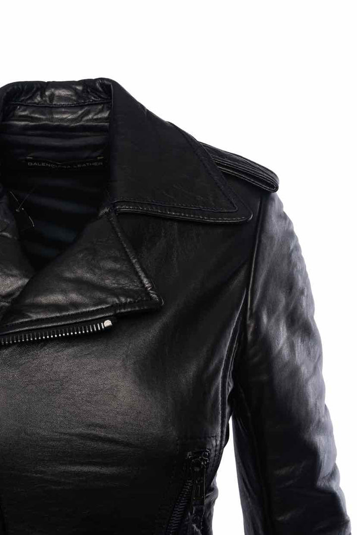 Balenciaga Size 36 2009 Biker Leather Jacket