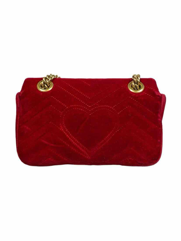 Gucci Velvet Mini GG Marmont Purse