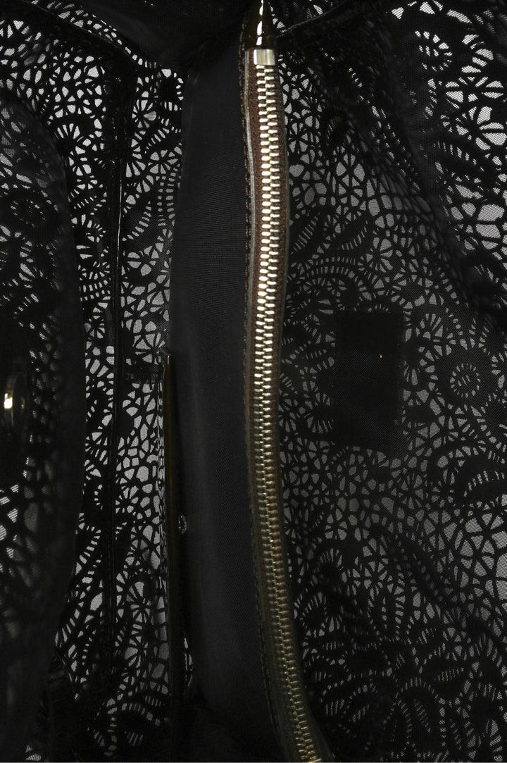 Valentino Bow Accent Perforated Leather Shoulder Bag