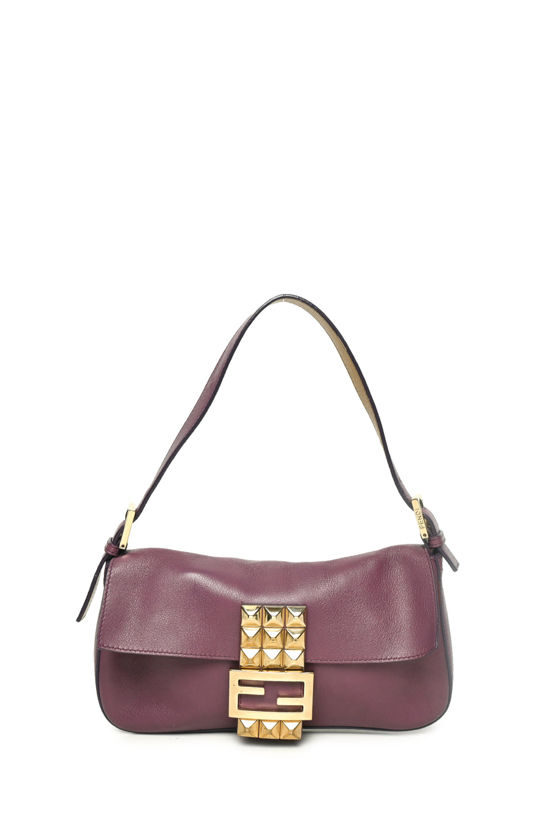 Fendi Studded Baguette Shoulder Bag