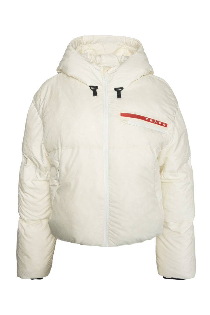 Prada Size XS Cropped Technical Down Jacket