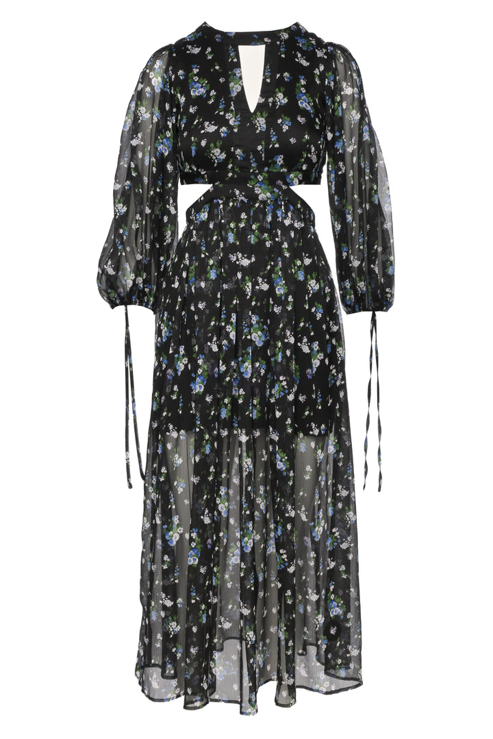 maje Size 36 Long Cut Out Dress