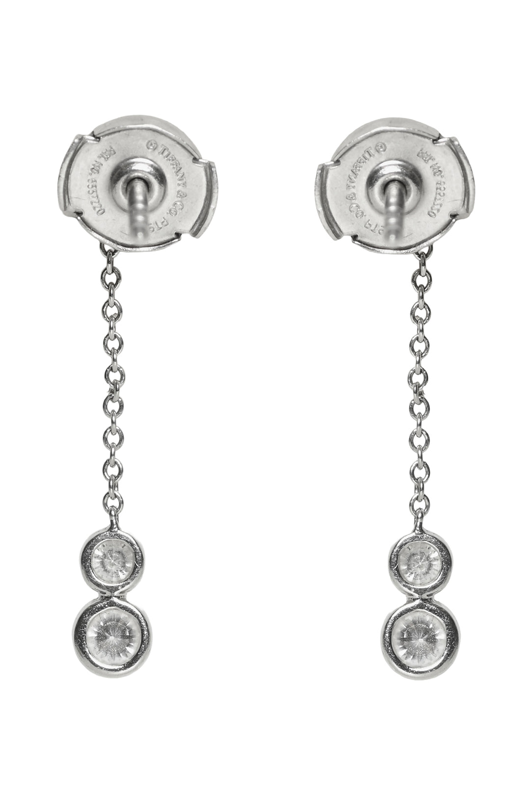 Tiffany & Co Diamonds By The Yard Platinum & Diamond Drop Earrings