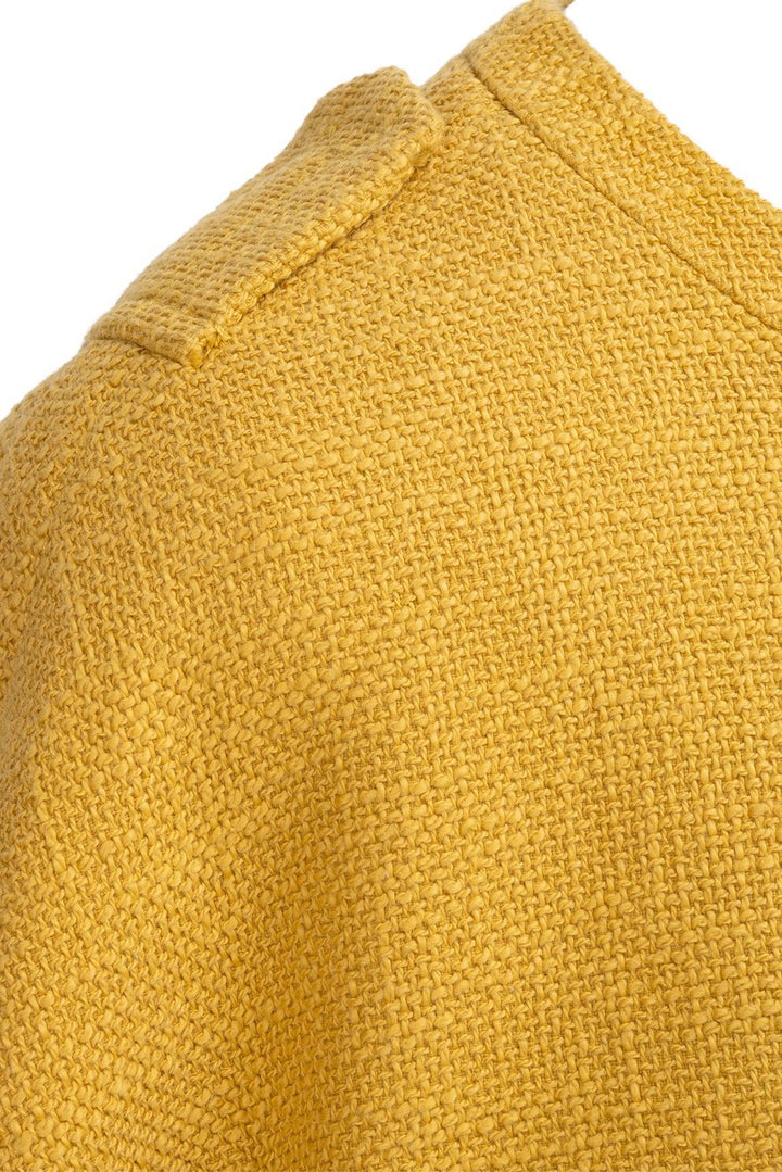 'S Max Mara Size 14 Collarless Tweed Coat