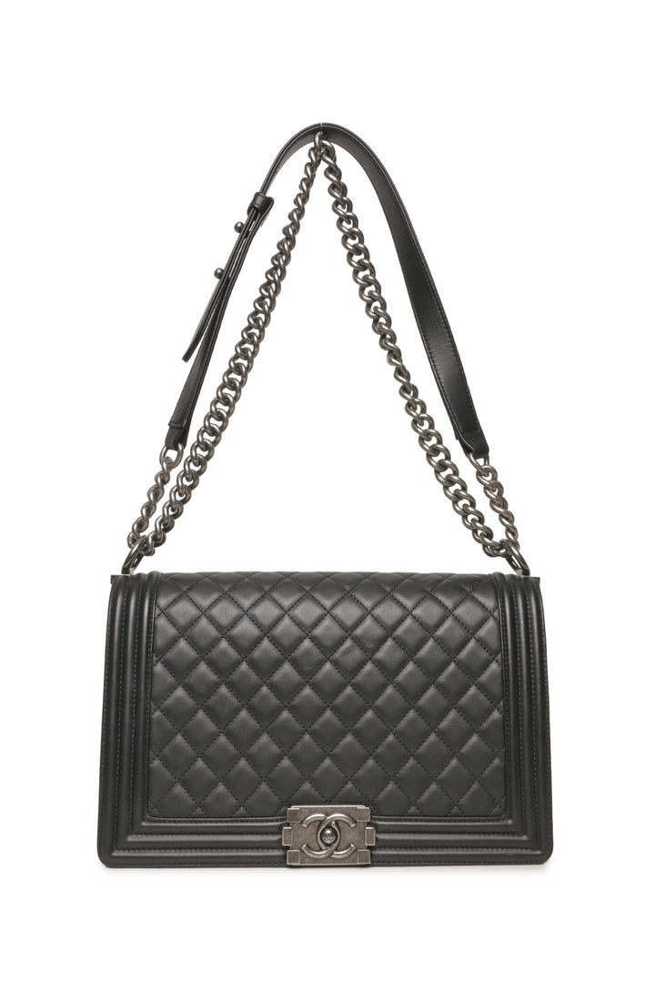 Chanel Quilted Lambskin Medium Boy Bag