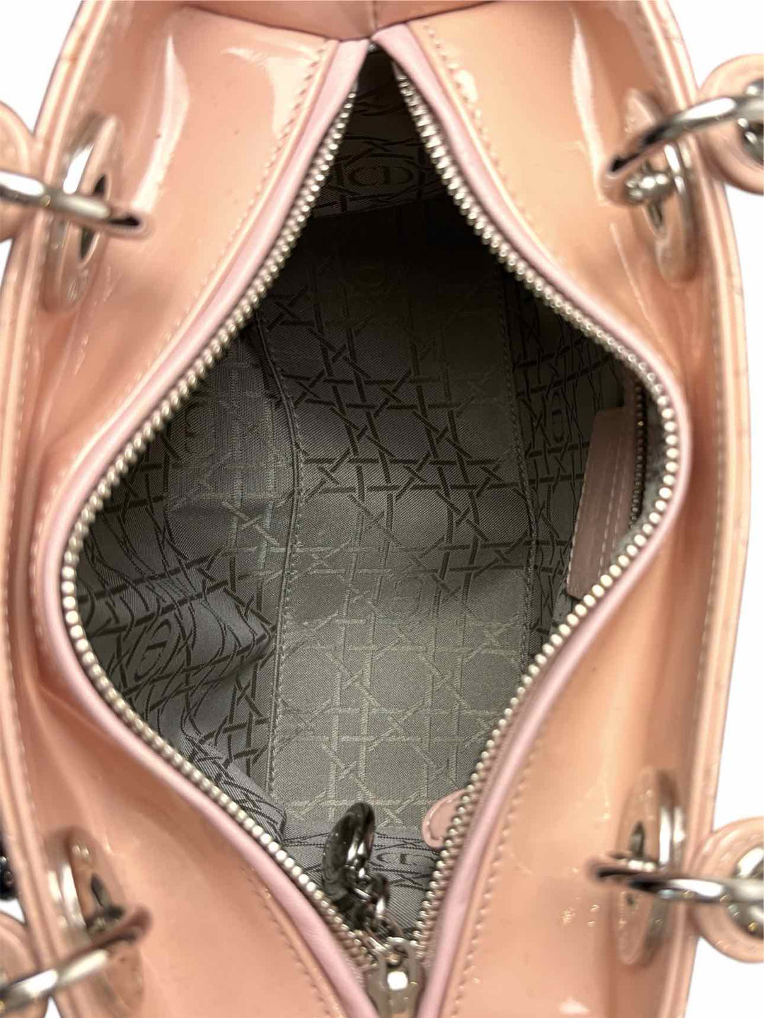 Dior Lady Dior Medium Patent Cannage Purse