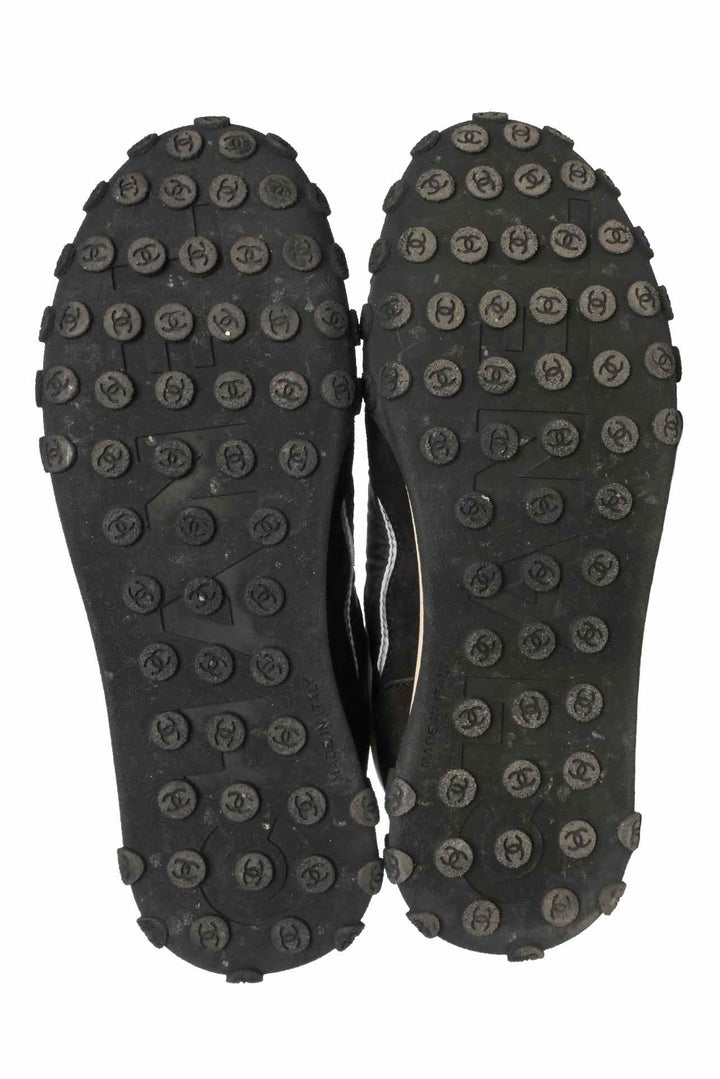 Chanel Size 36.5 Fabric Logo Sneaker