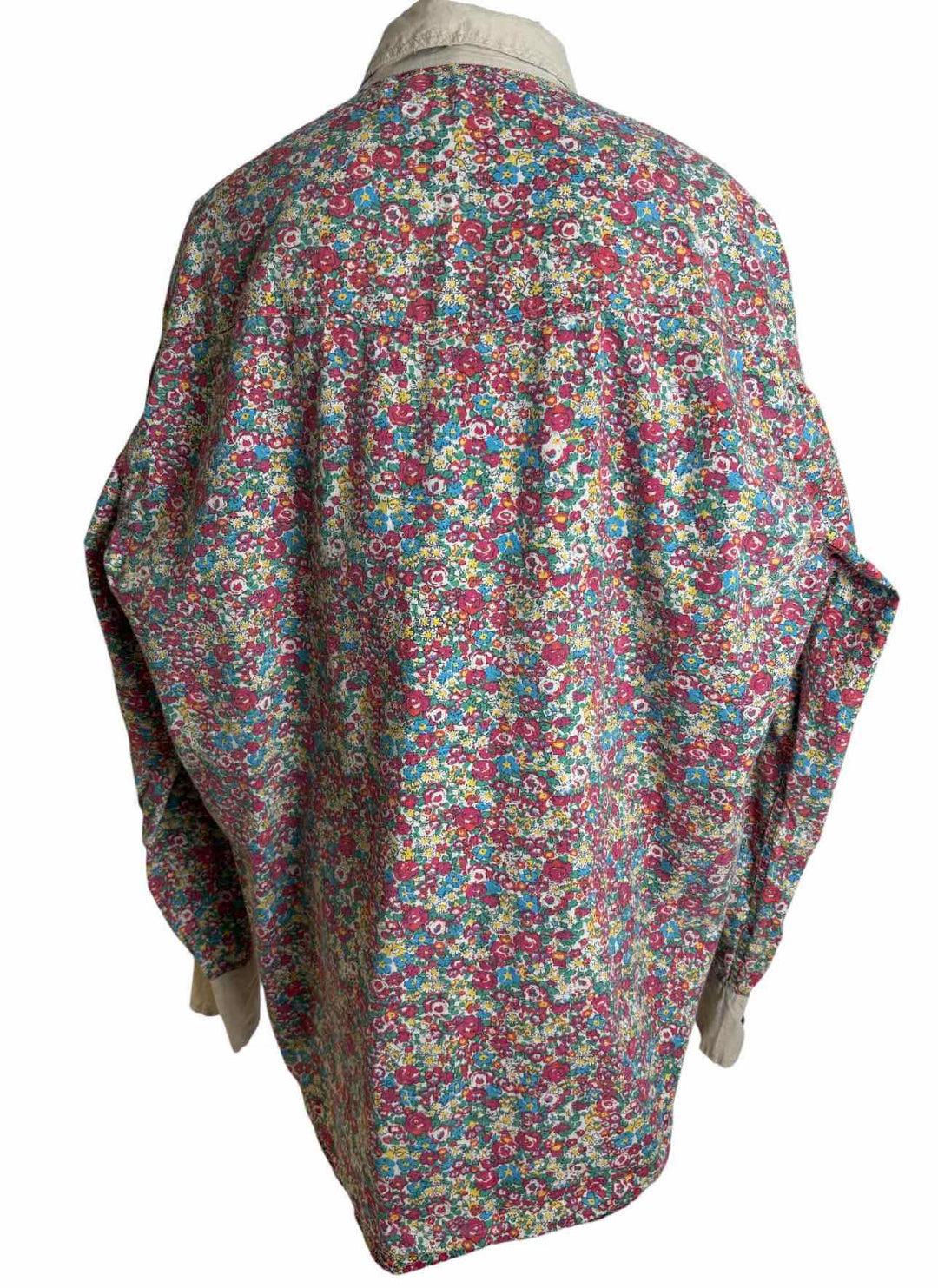 Magnolia Pearl Size OS Cotton Floral Boyfriend Blouse