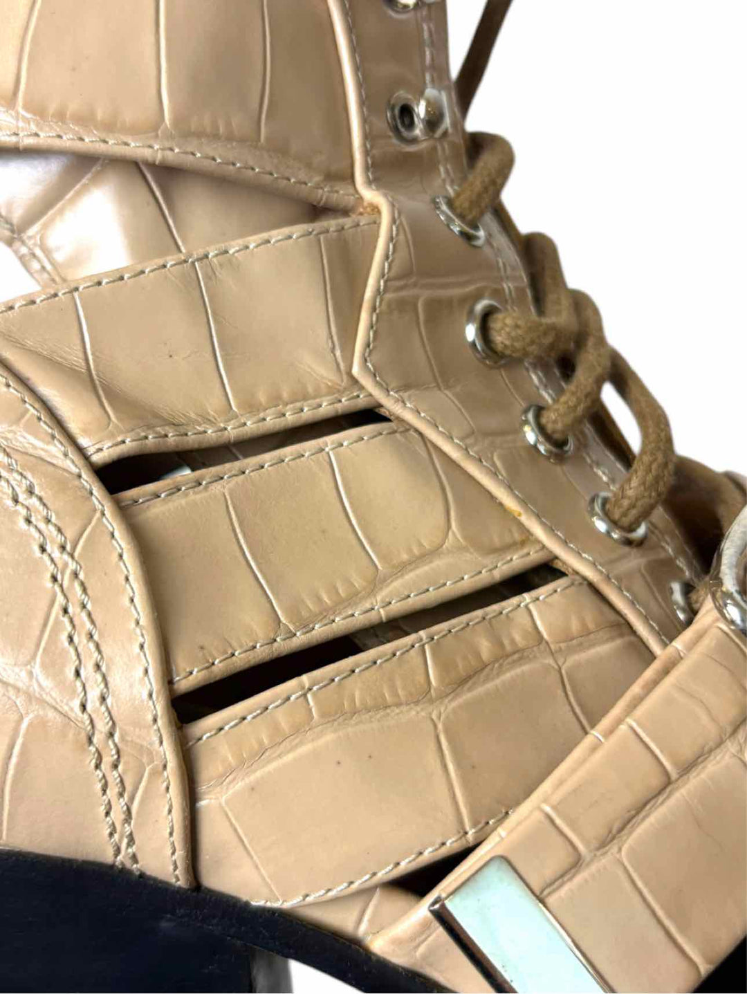 Chloe Size 38.5 Rylee Leather Lace Up Boots