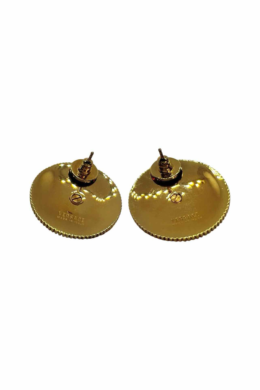 Versace Medusa Round Biggie Stud Earrings
